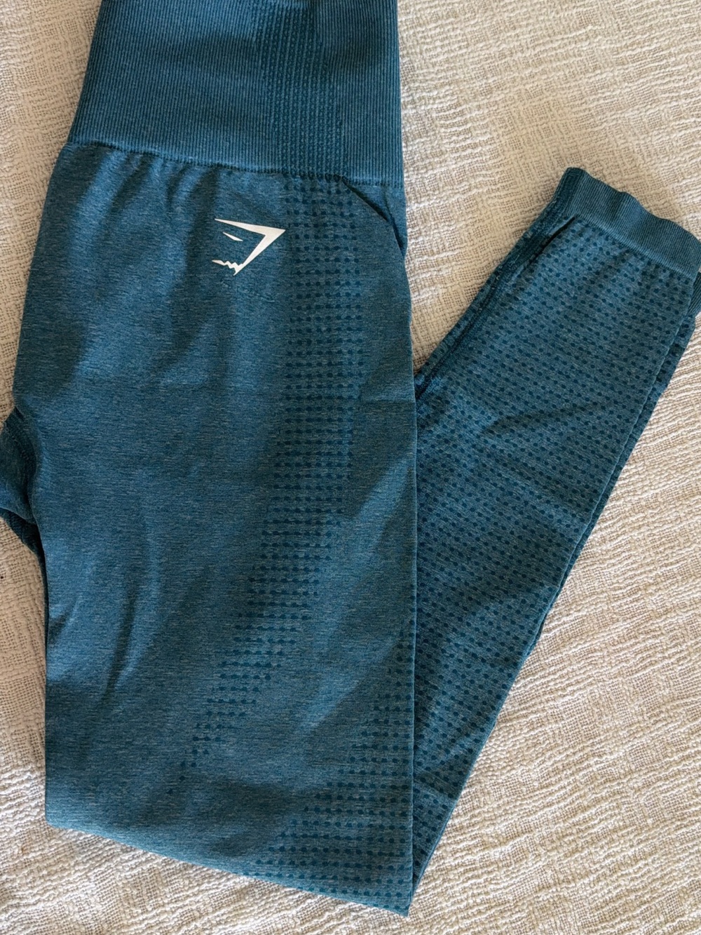 Gymshark womens Teal Blue Seamless Leggings